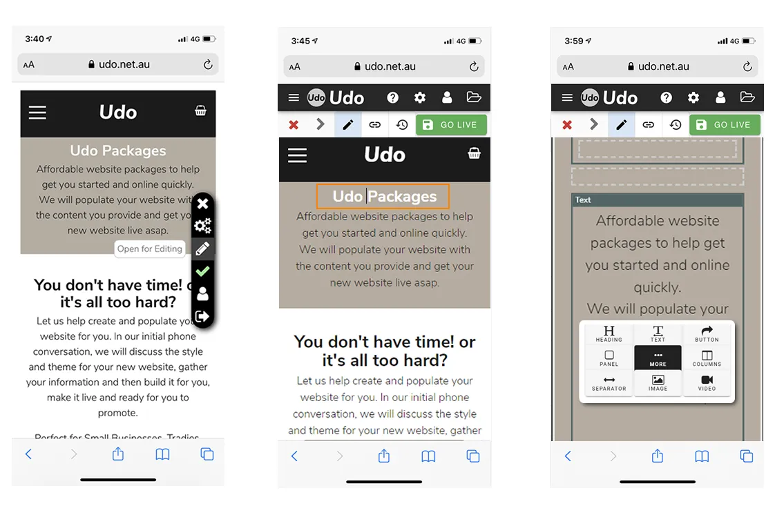 Udo mobile admin