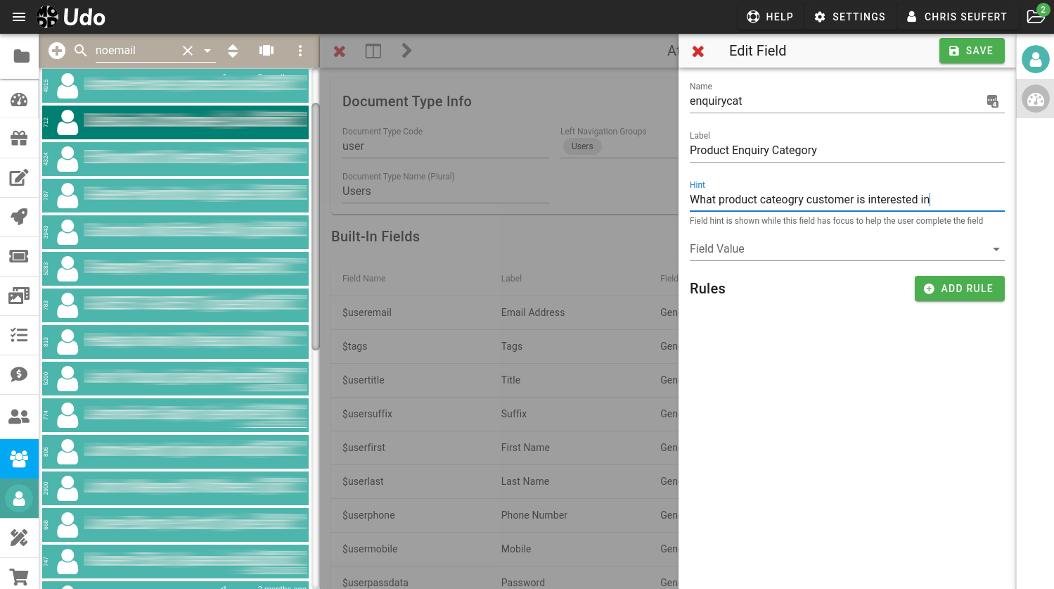 Custom User Fields