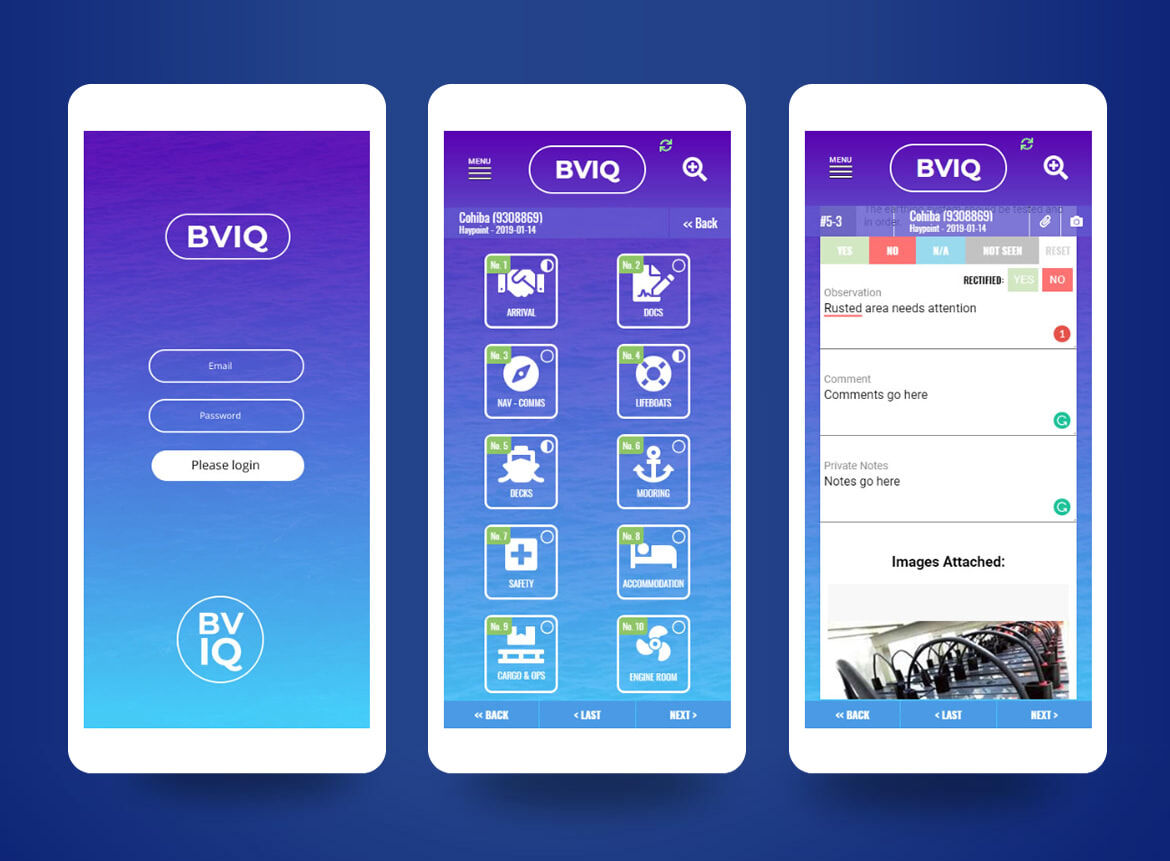 BVIQ Maritime Bulk Vessel Inspection Questionnaire WebAPP