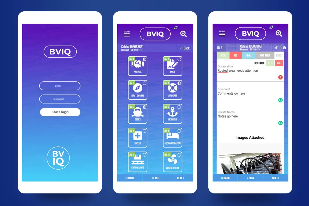 BVIQ Maritime Bulk Vessel Inspection Questionnaire WebAPP